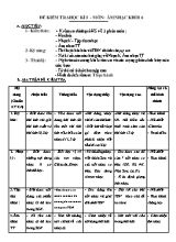 Bộ đề kiểm tra Âm nhạc THCS
